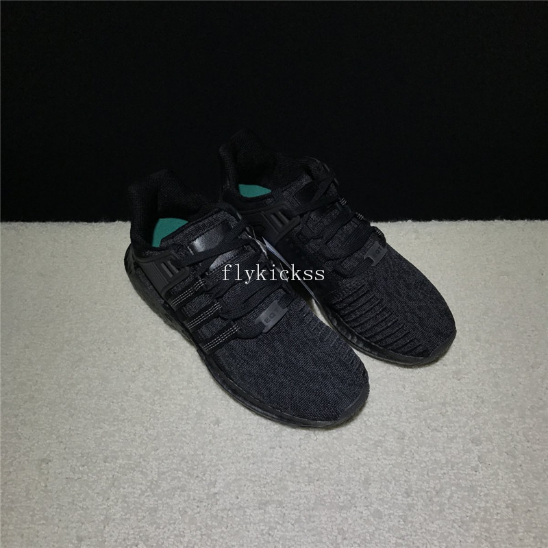 Real Boost Adidas EQT Support Pure Black